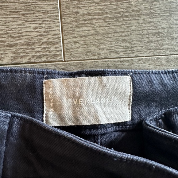 Everlane The Slim Leg Crop Pant Sz 0 in Navy - Picture 3 of 4